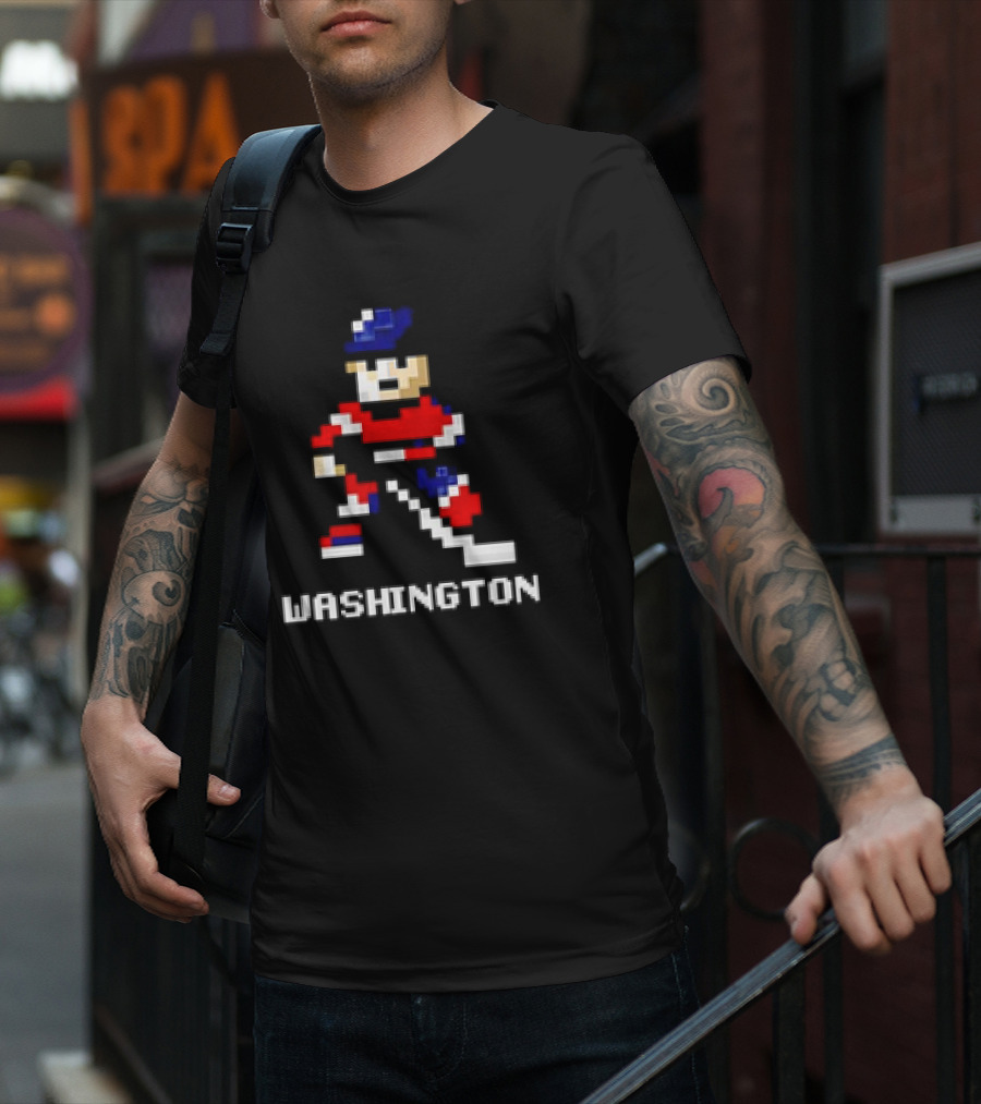 Washington Hockey 8-bit Player T-Shirt