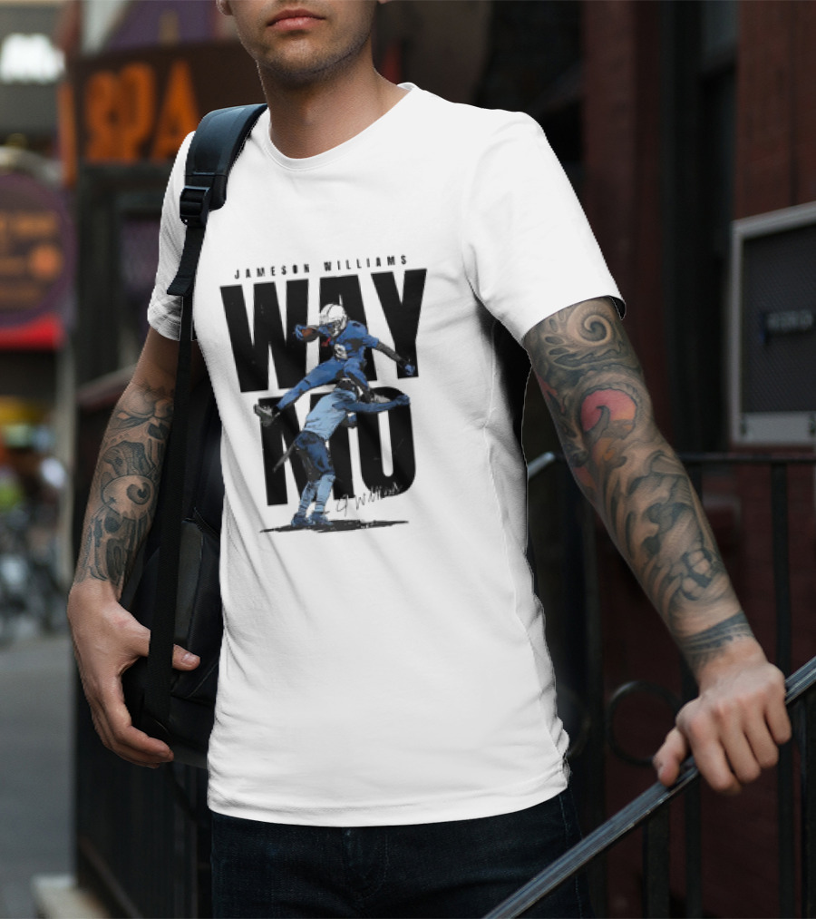 JAMESON WILLIAMS WAY NO HURDLE DETROIT LIONS VINTAGE T-Shirt