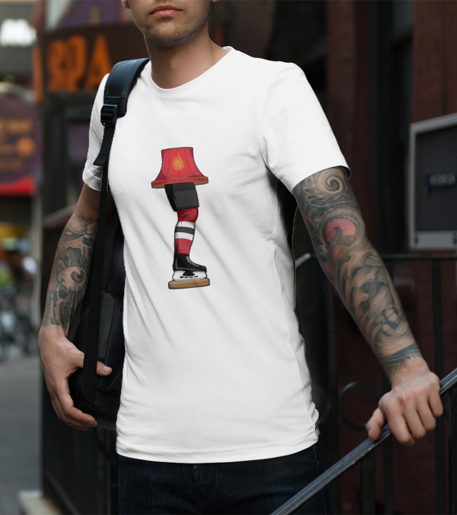 New Jersey Devils Hockey Leg Lamp Novelty T-Shirt