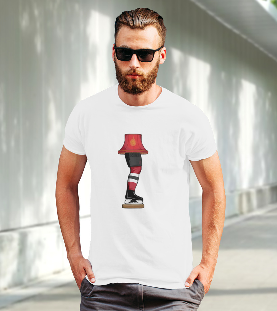 New Jersey Devils Hockey Leg Lamp Novelty T-Shirt