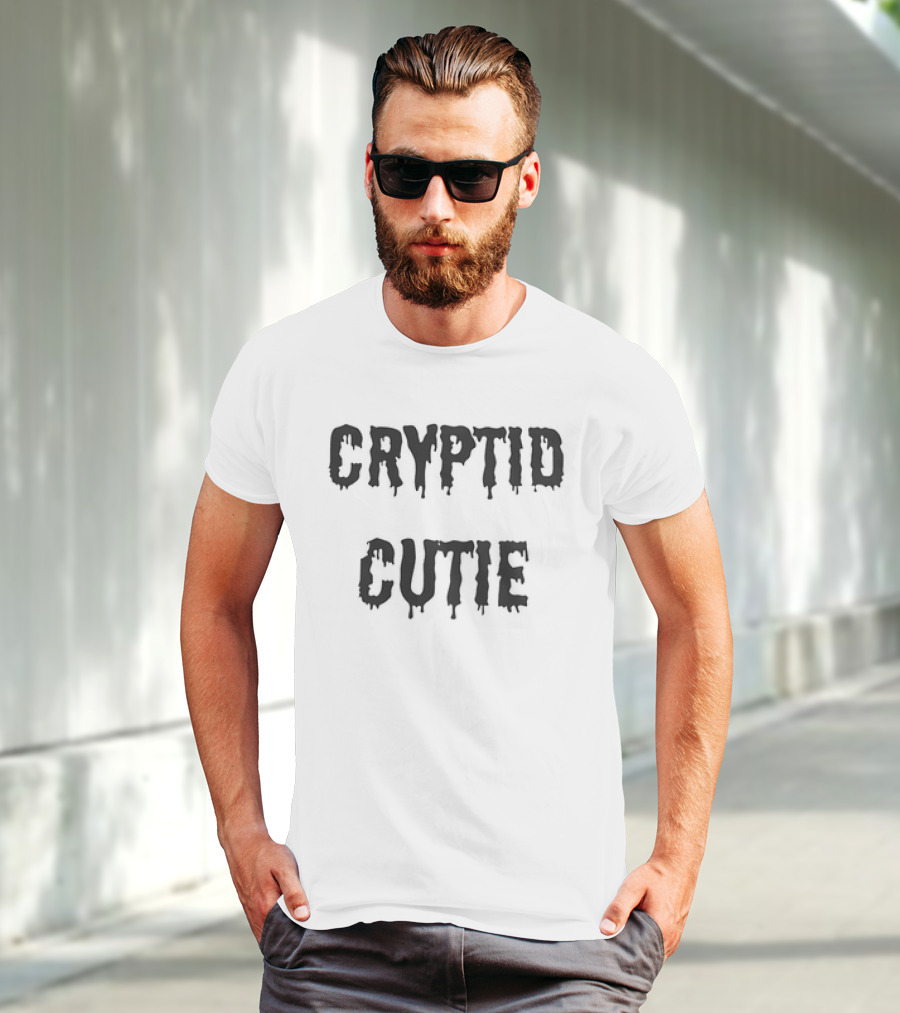 Cryptid Cutie Spooky Drip Text T-Shirt