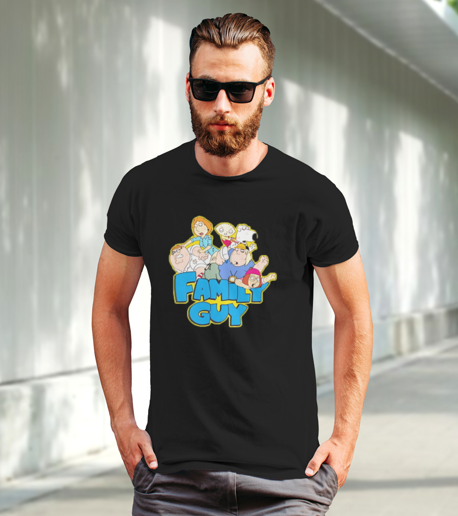 Family Guy Classic Cartoon Characters Fight Scene Vintage T-Shirt