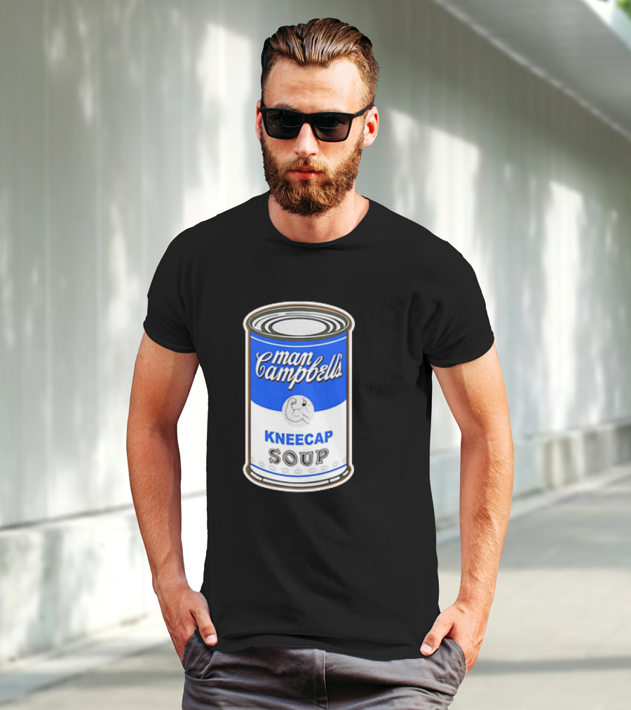 Man Campbell’s Vintage Kneecap Soup Can T-Shirt