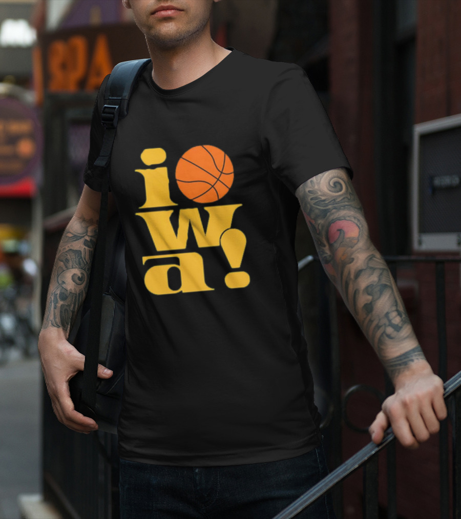 Old School Iowa Vintage Basketball T-Shirt