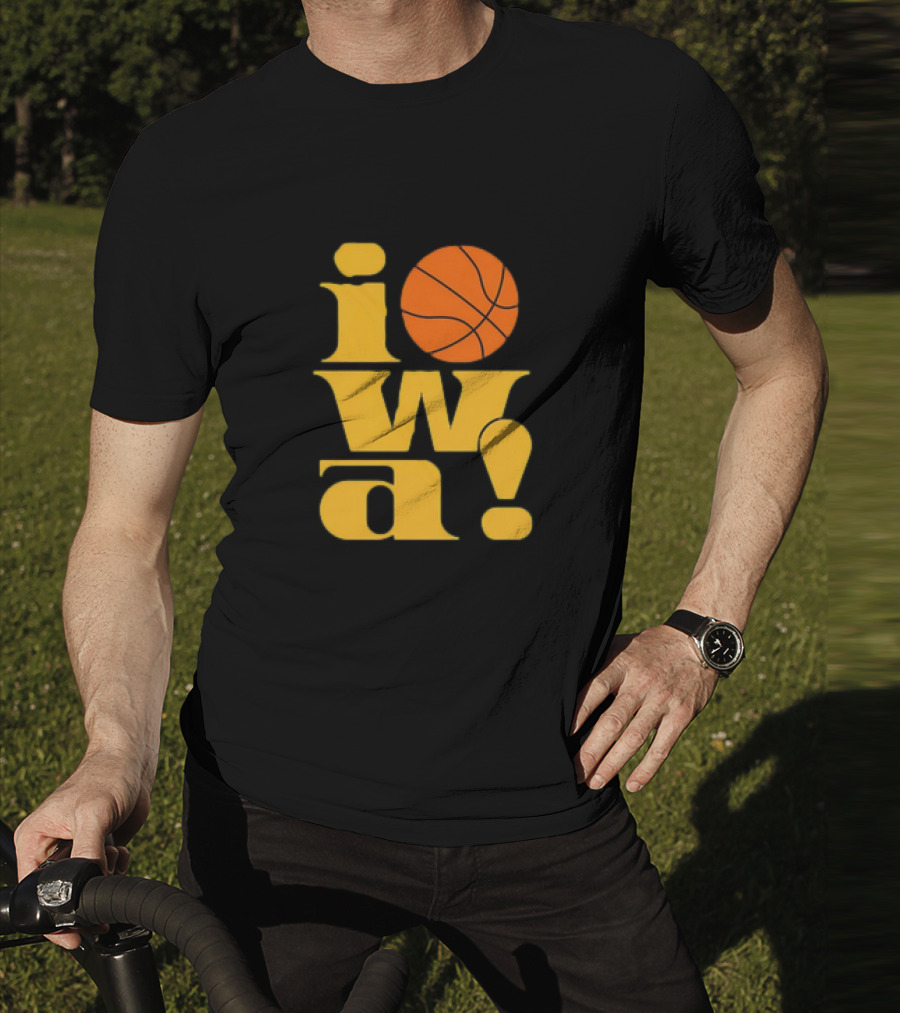 Old School Iowa Vintage Basketball T-Shirt