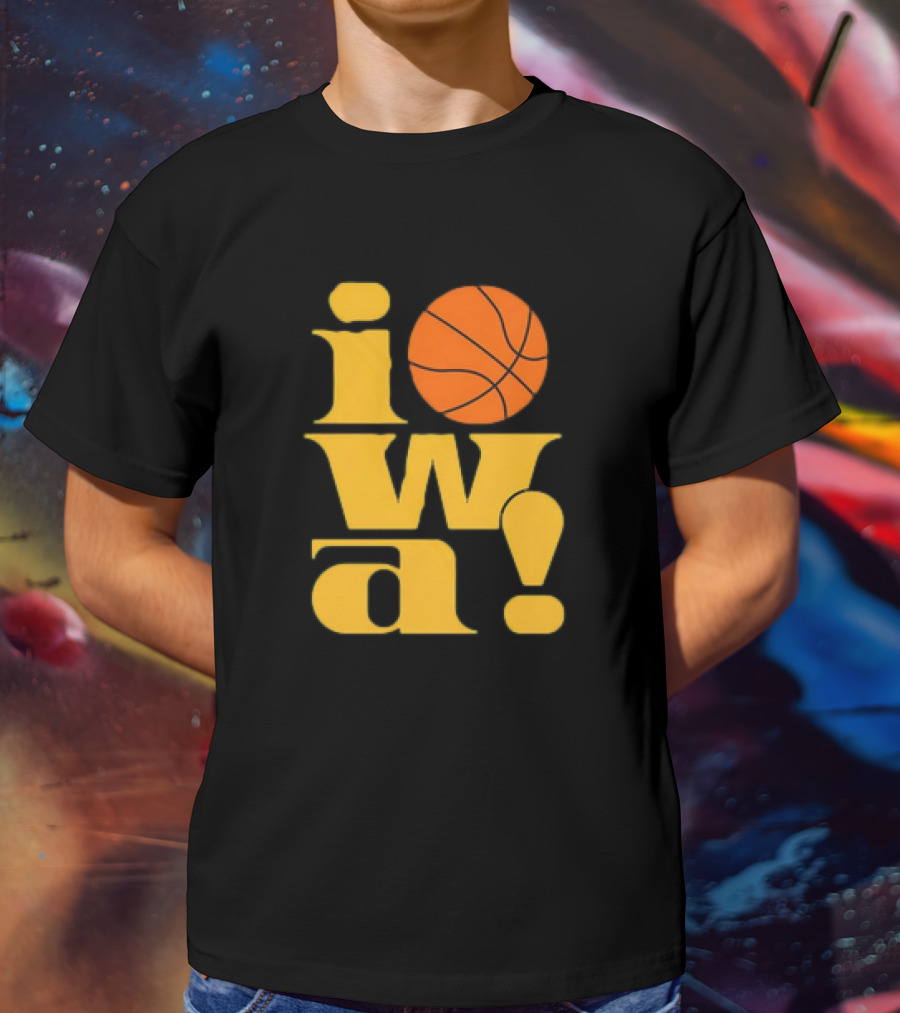 Old School Iowa Vintage Basketball T-Shirt
