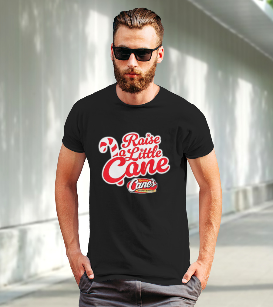 Raise A Little Cane Raising Cane's Chicken Fingers Christmas T-Shirt