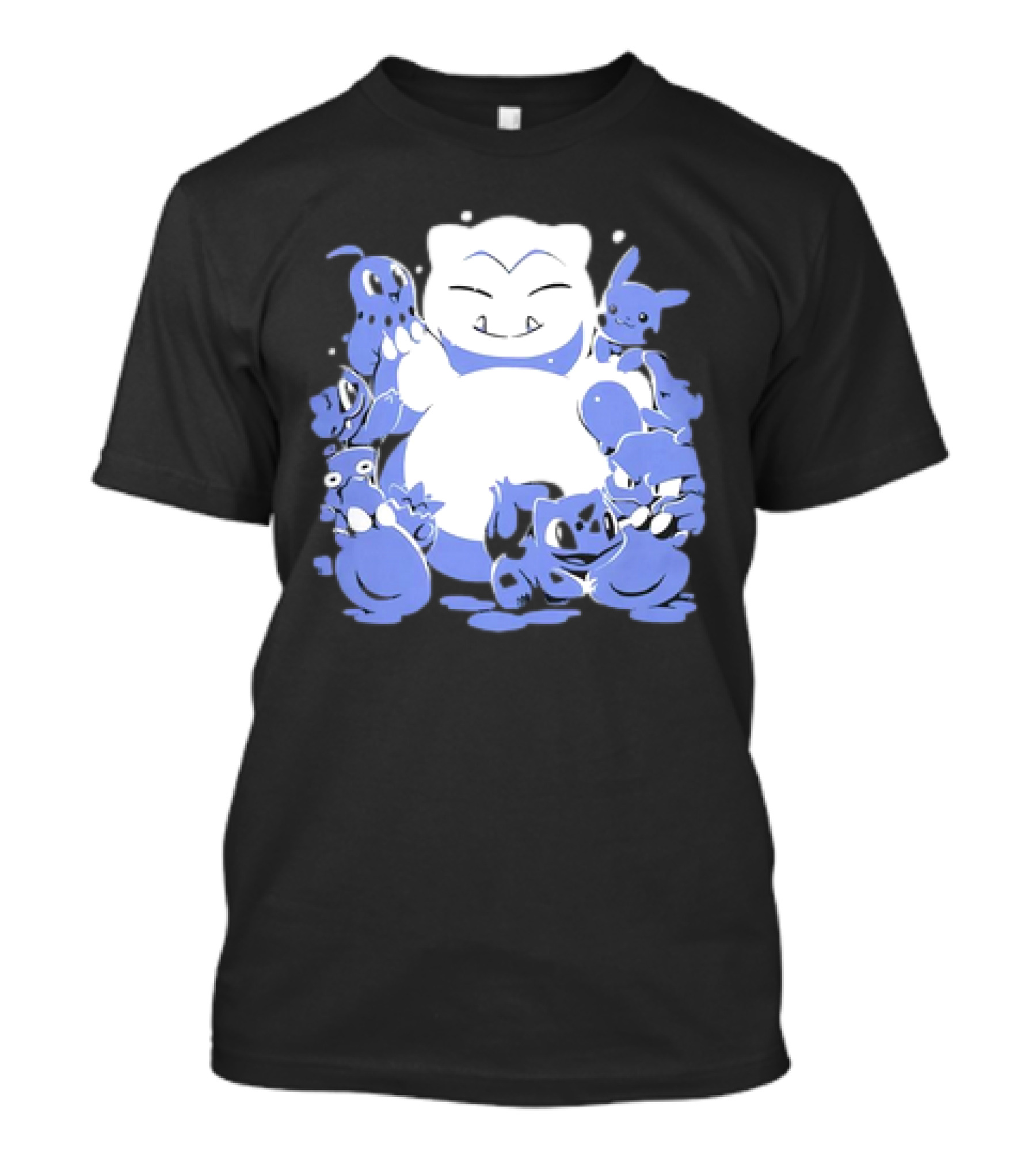 Snorlax Snowman Surrounded By Pokémon Snowlaxman T-Shirt