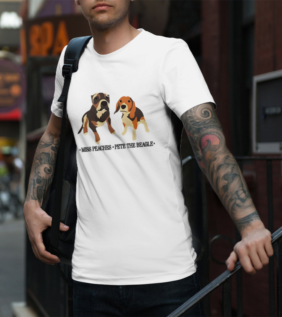 Miss Peaches And Pete The Beagle Duo T-Shirt