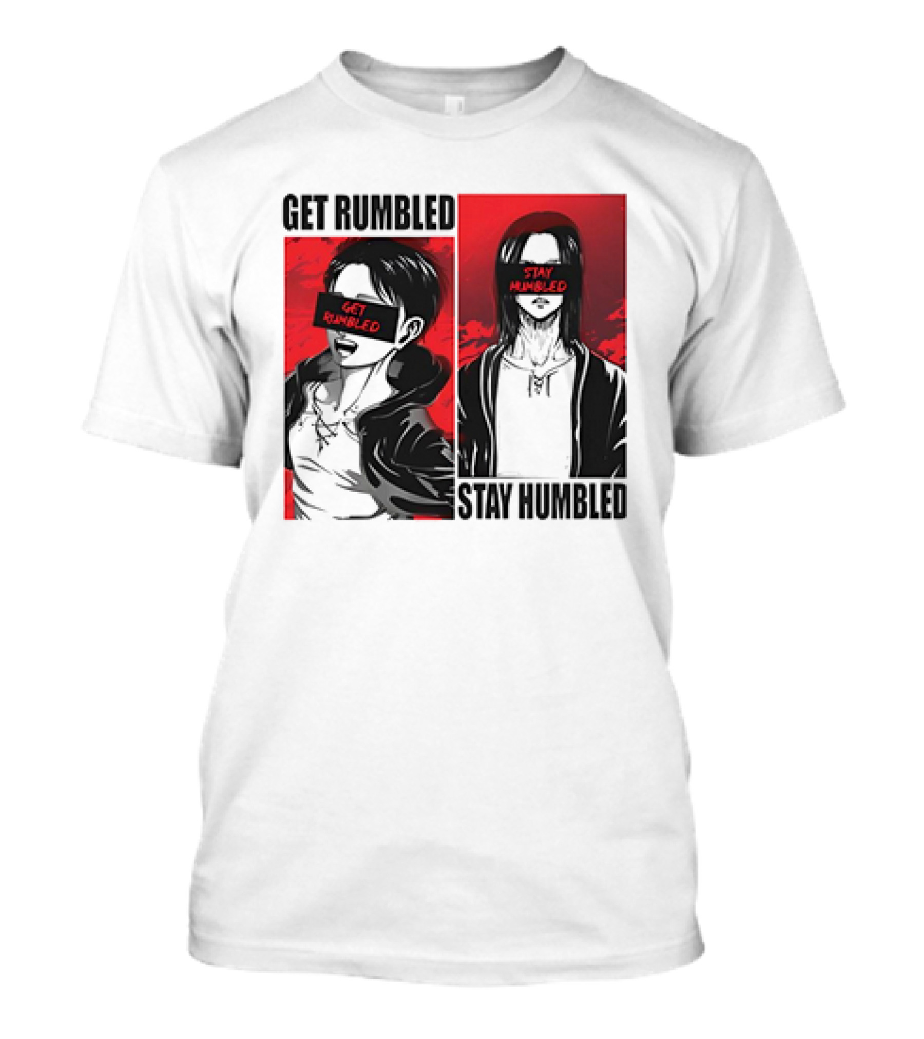 Get Rumbled Stay Humbled Attack On Titan Manga Characters T-Shirt