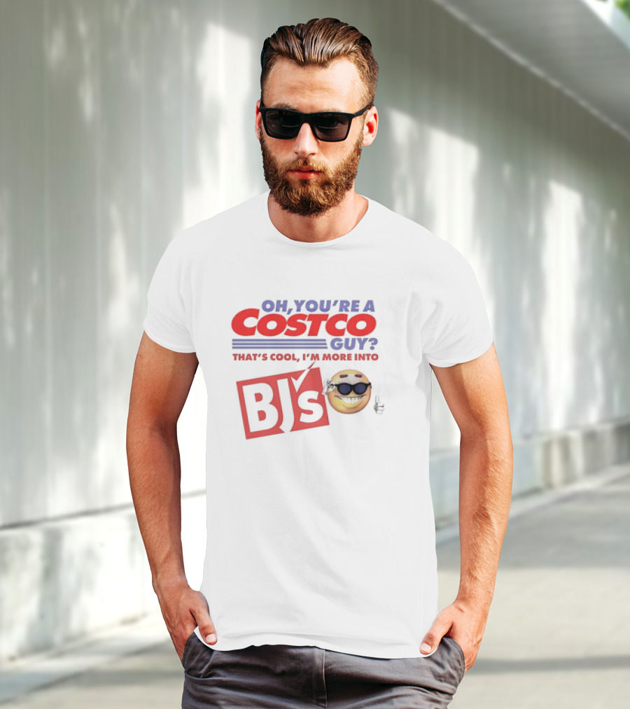 Oh You’re A Costco Guy That’s Cool I’m More Into BJ’s Smiling Emoji Sunglasses T-Shirt