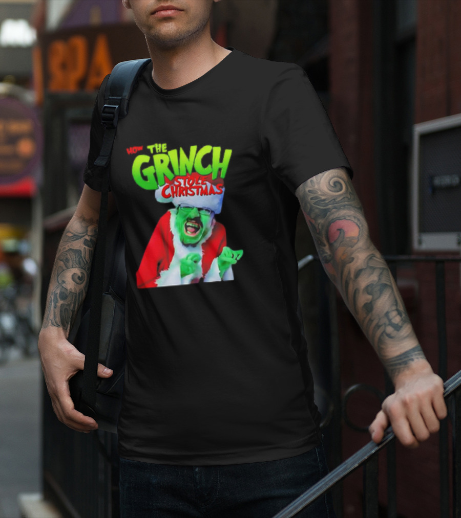 Walter White How The Grinch Stole Christmas Mashup Character T-Shirt