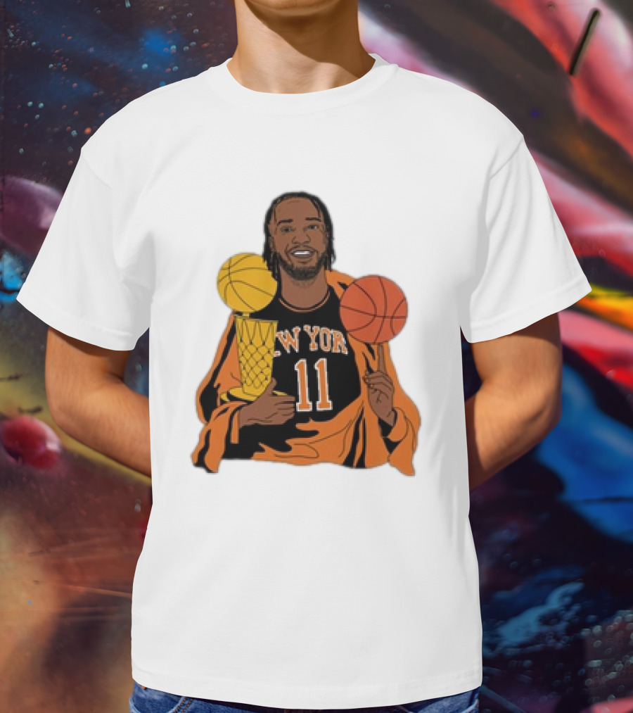 New York 11 Big Knick Energy Brunshym Basketball Trophy T-Shirt