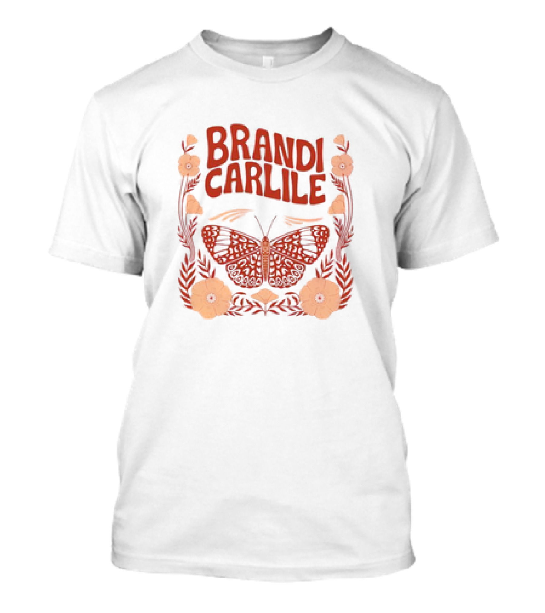 Brandi Carlile Butterfly Floral T-Shirt