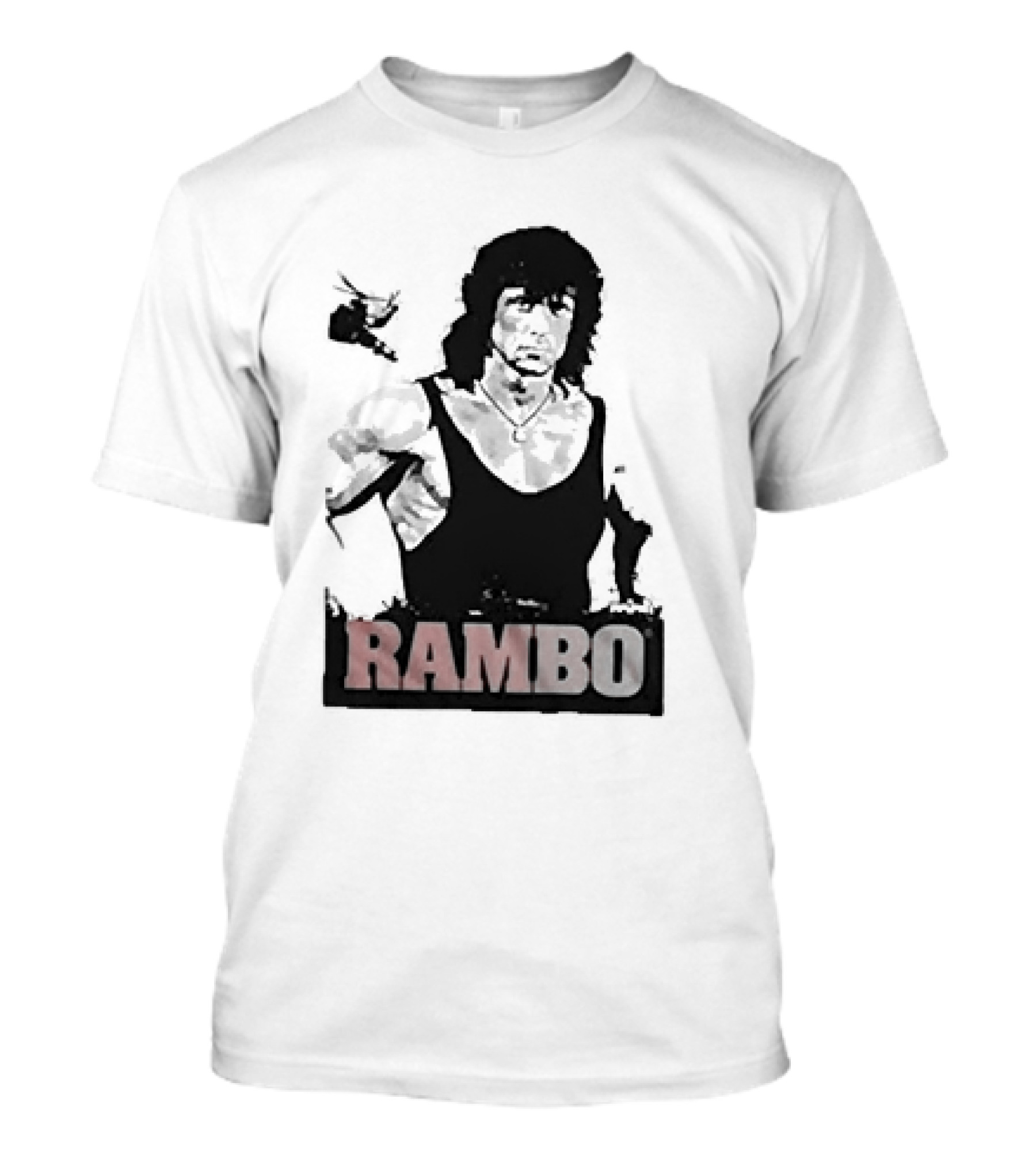 Rambo First Blood Black Tank T-Shirt