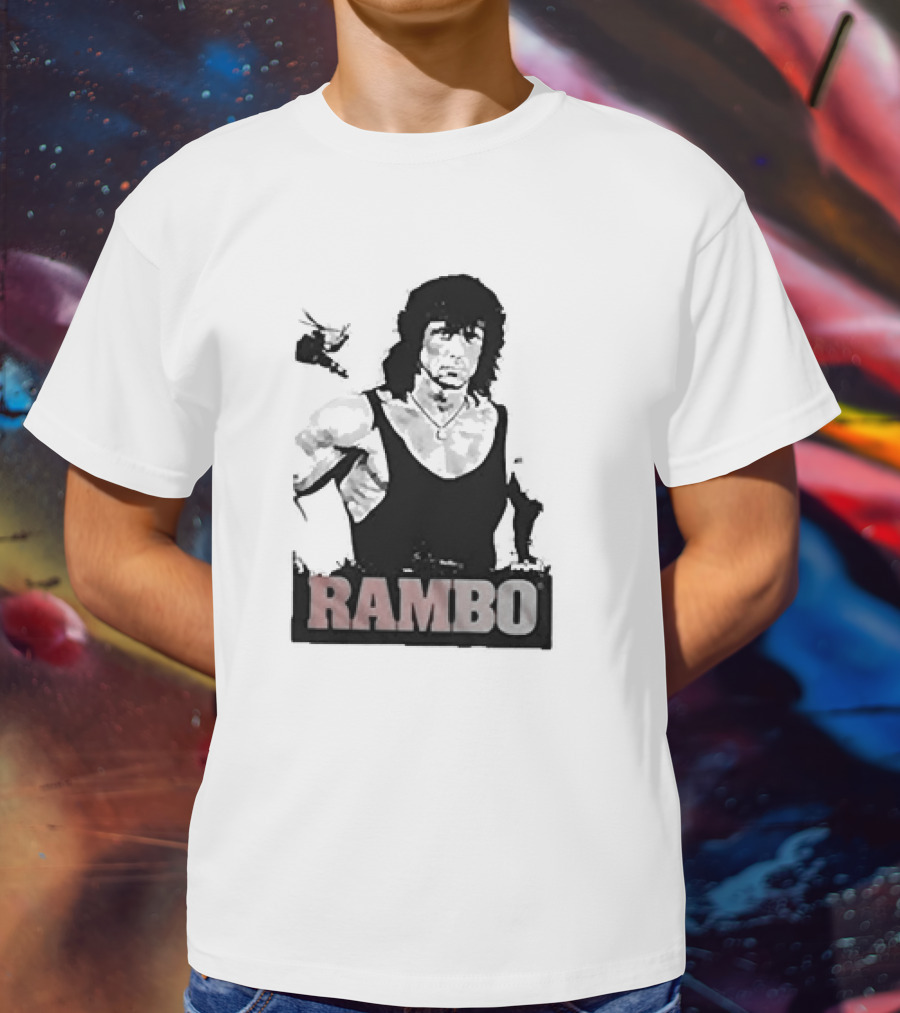 Rambo First Blood Black Tank T-Shirt