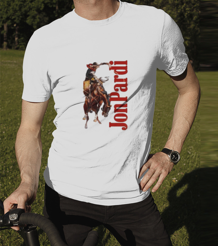 Jon Pardi Cowboy Riding Bronco Wild West T-Shirt