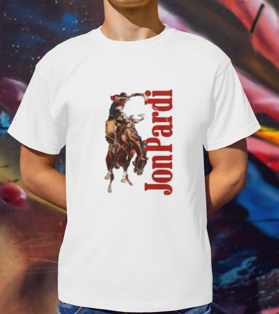 Jon Pardi Cowboy Riding Bronco Wild West T-Shirt