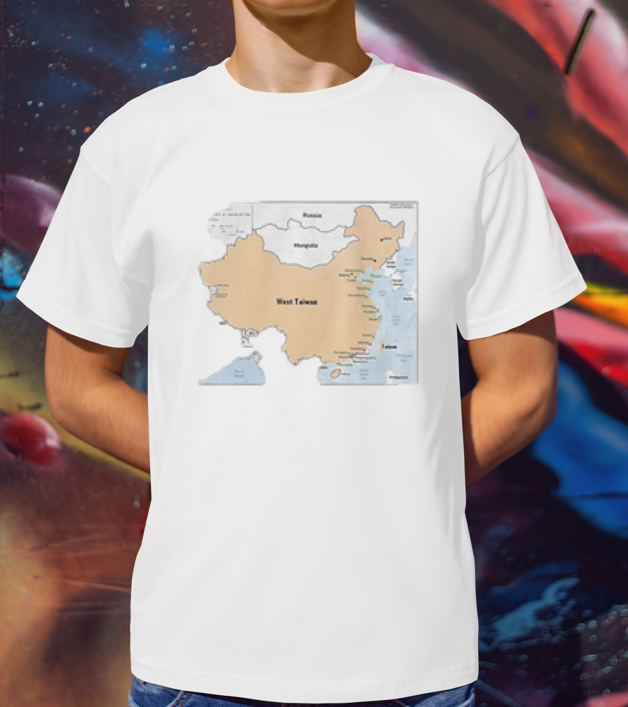 Terrible Maps West Taiwan Parody Map T-Shirt