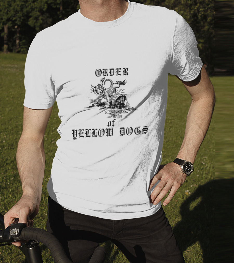 ORDER OF YELLOW DOGS DOG WATER SPLASH SCENE T-Shirt