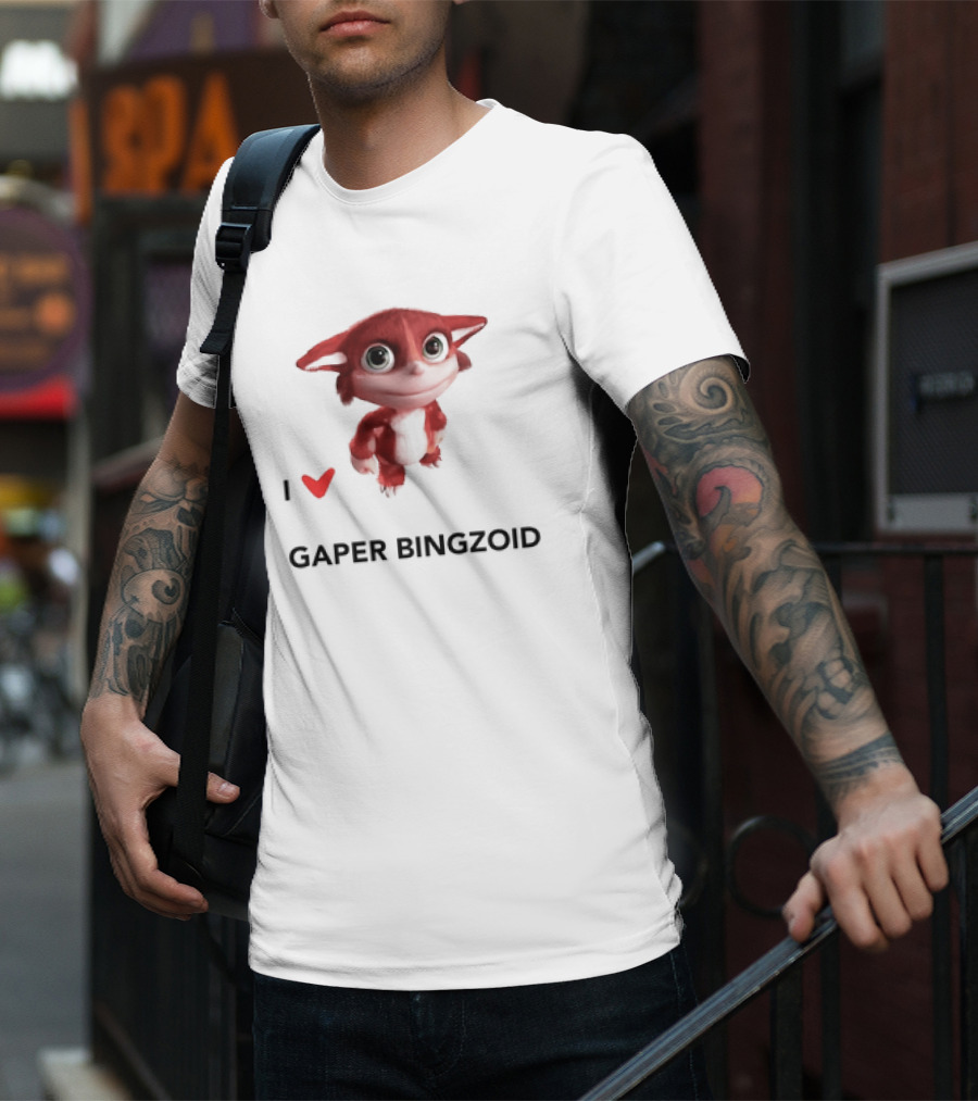 I Love Gaper Bingzoid Cute Red Creature T-Shirt