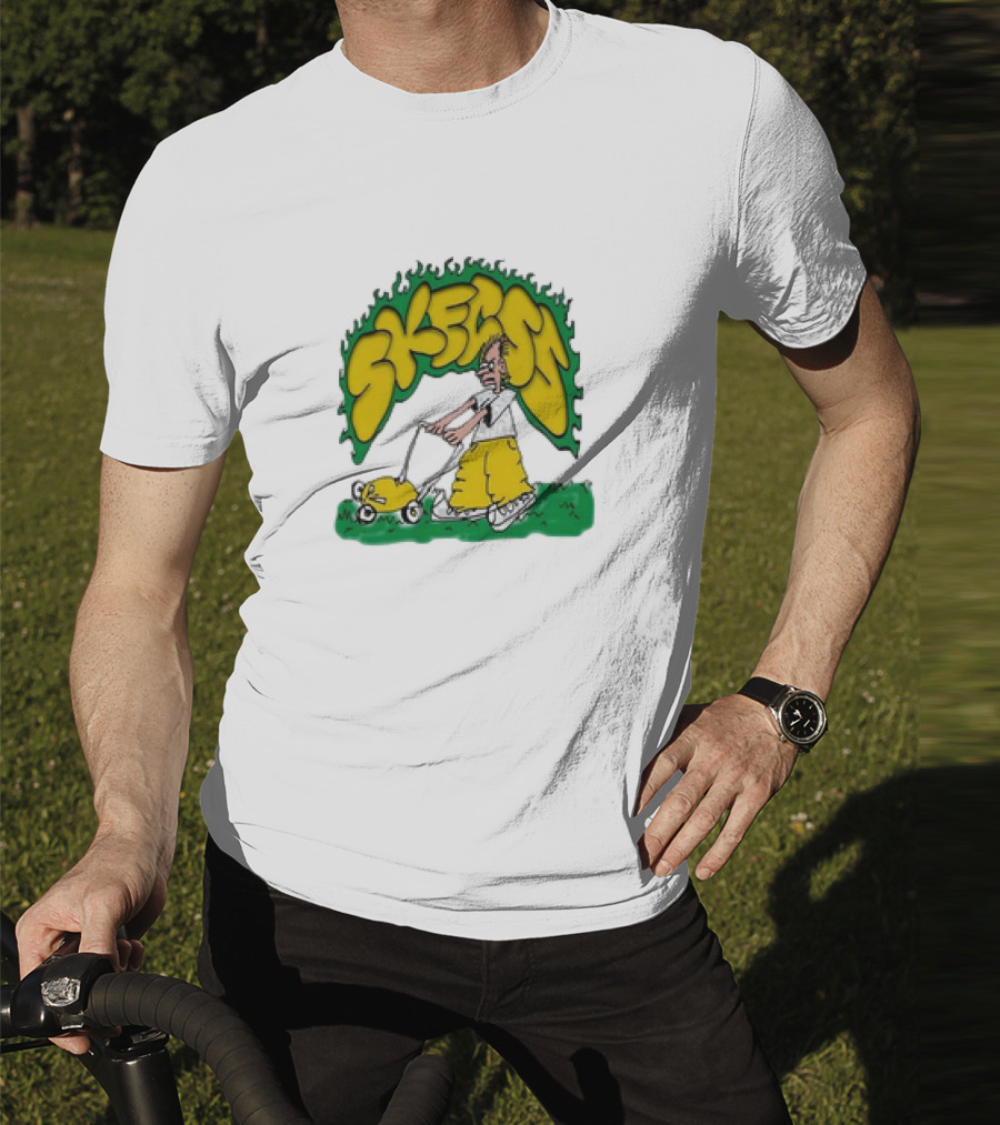 Skegss Lawn Mower Cartoon Graphic Classic T-Shirt