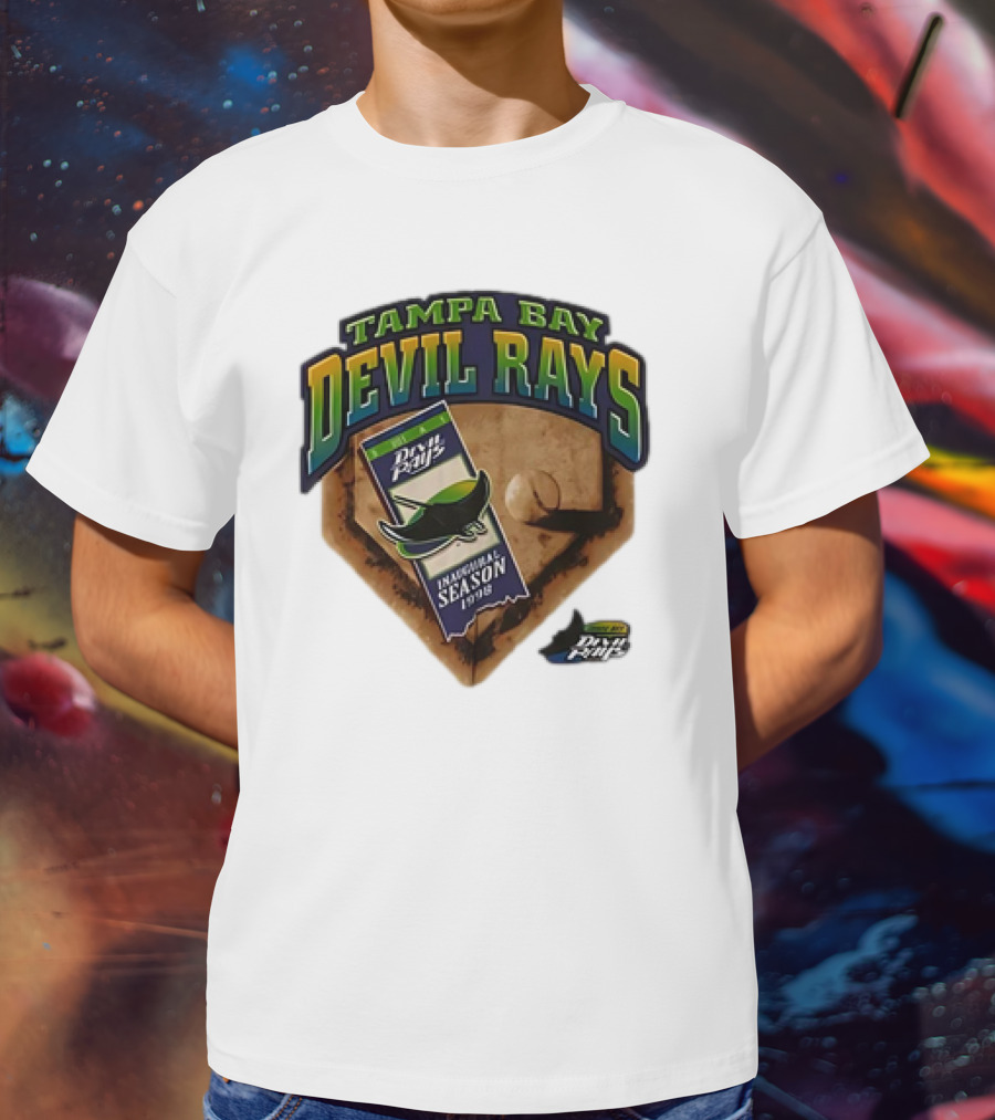 Tampa Bay Devil Rays Inaugural Season 1998 Vintage Major League Baseball Debut T-Shirt
