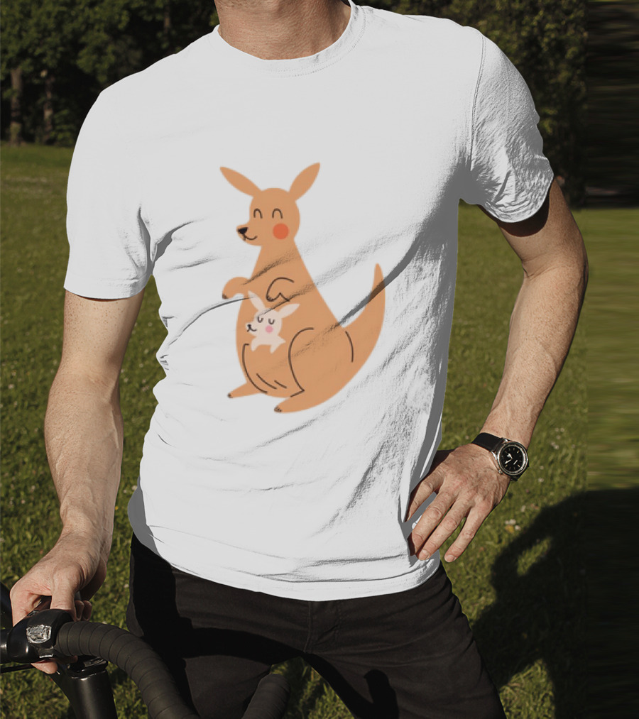 Mothers Day Kangaroos Cute Joey And Mum T-Shirt