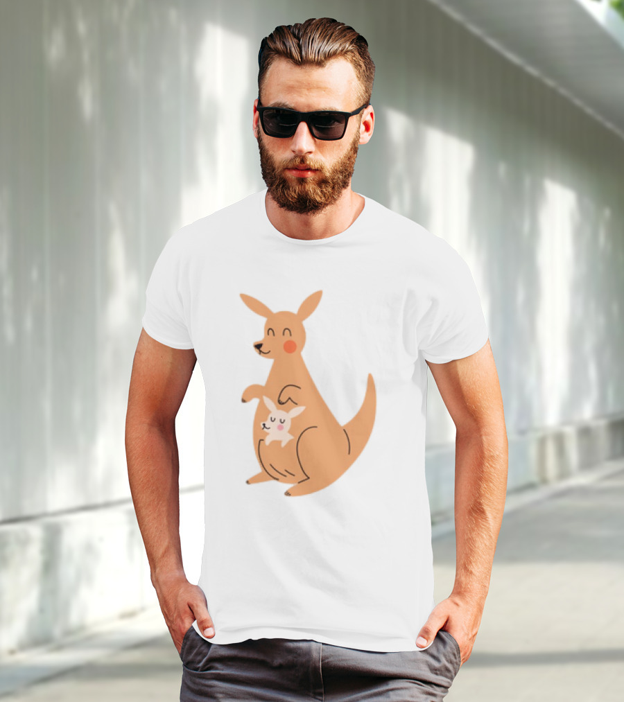 Mothers Day Kangaroos Cute Joey And Mum T-Shirt