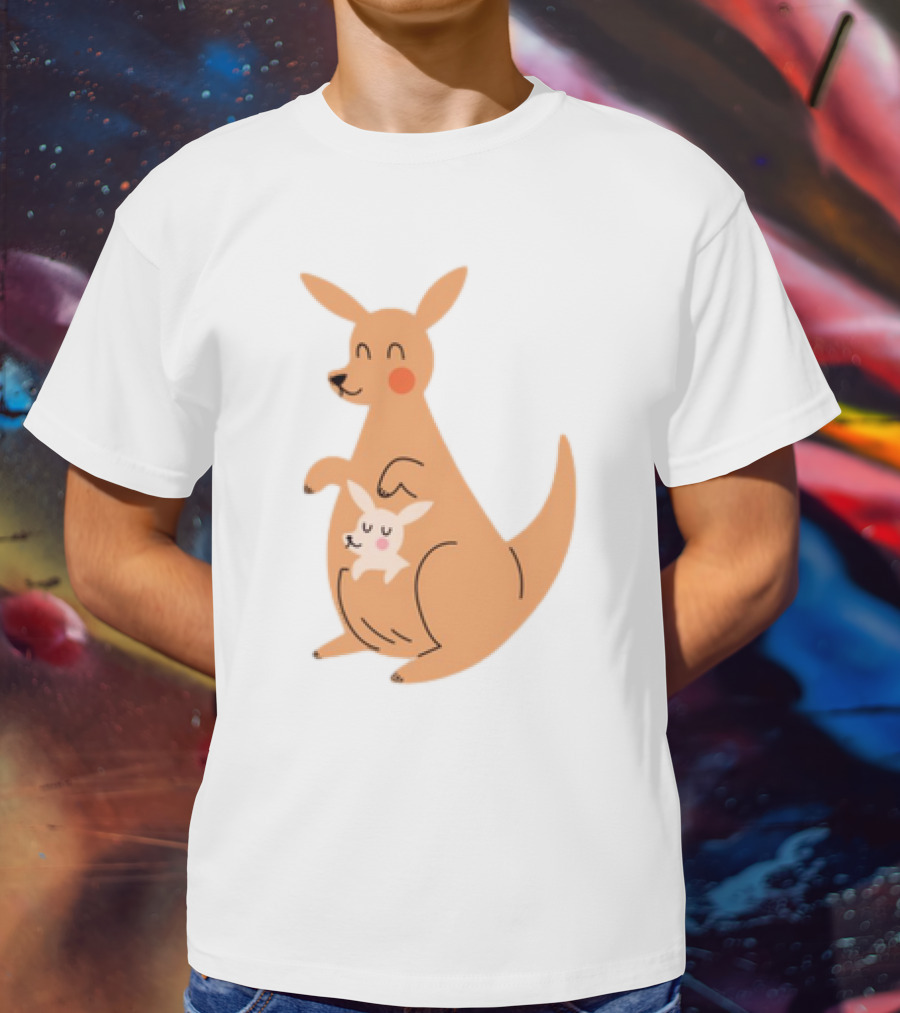 Mothers Day Kangaroos Cute Joey And Mum T-Shirt