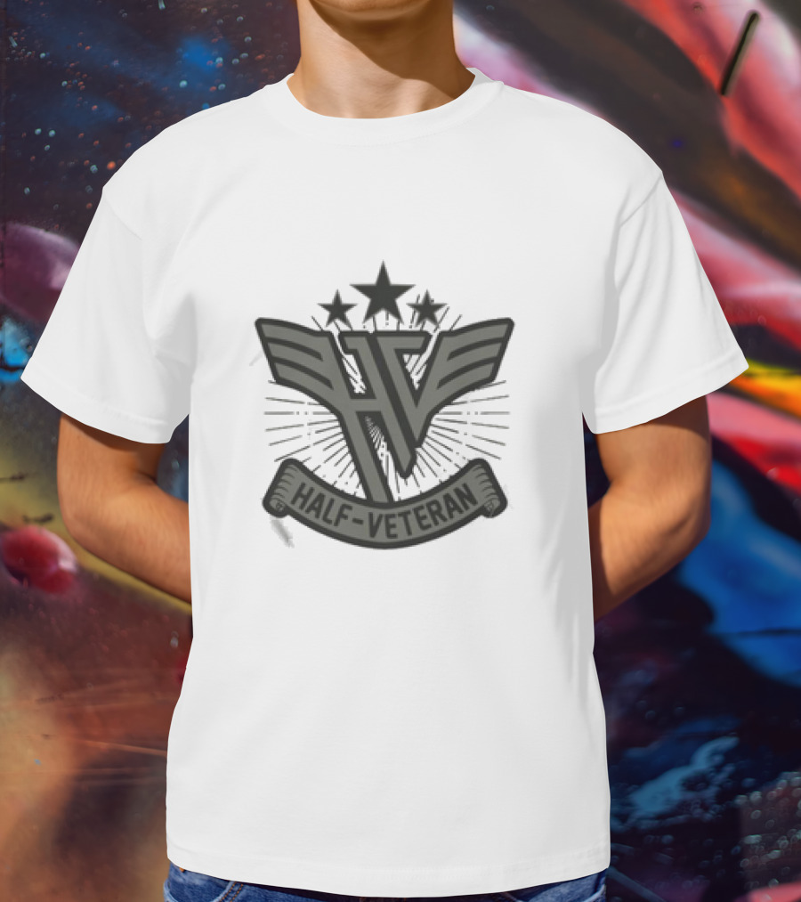 Kat Timpf Half Veteran Wings Stars Emblem HV Banner T-Shirt