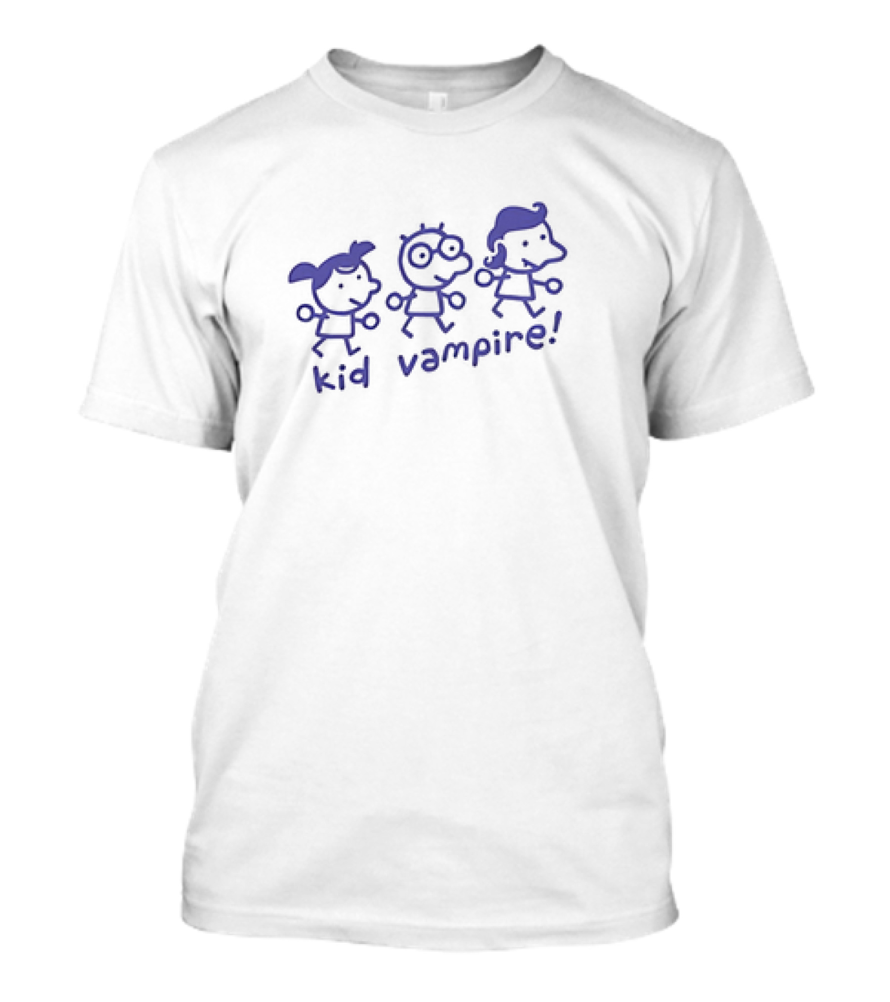 Kid Vampire Stick Figure Trio Fun T-Shirt