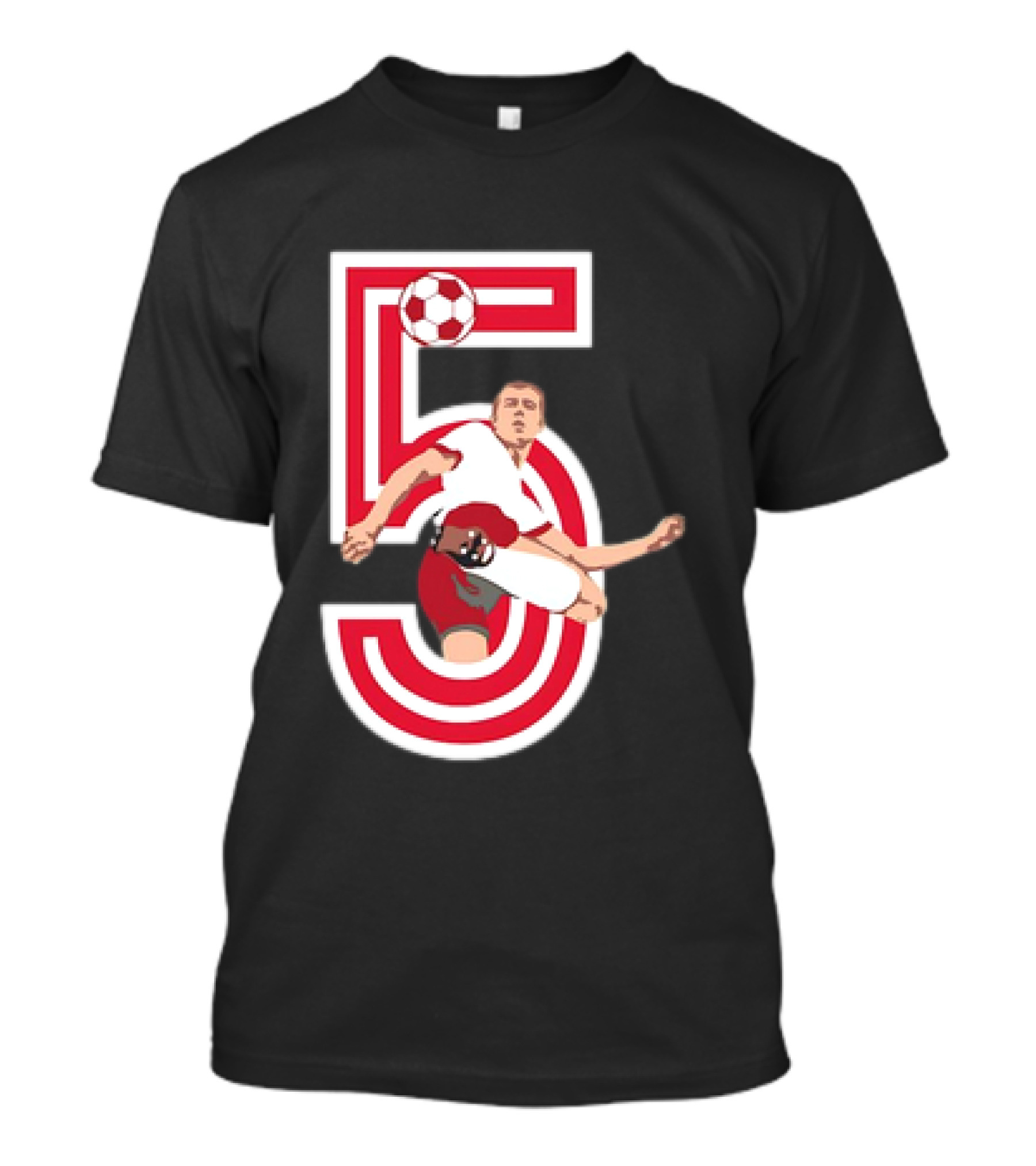 Franz Beckenbauer #5 Soccer Legend FC Bayern T-Shirt