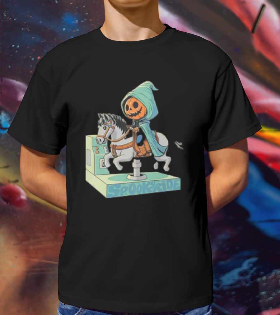 The Legend Of Sleepy Hollow Headless Horseman Spooky Ride Coin Operated Ride T-Shirt