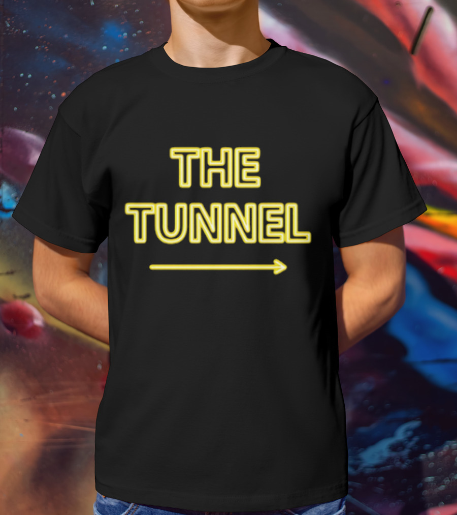 THE TUNNEL Arrow Neon Text T-Shirt