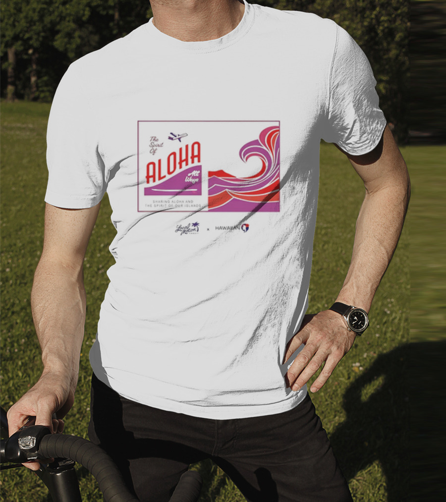 The Spirit Of Aloha Hawaiian Airlines Local Motion Sharing Aloha Waves T-Shirt