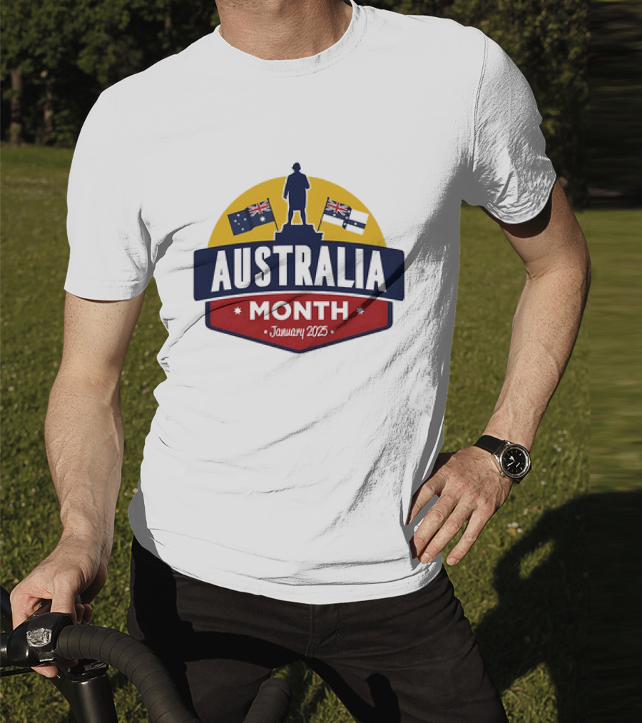 Australia Month Celebration January 2025 With Flags T-Shirt
