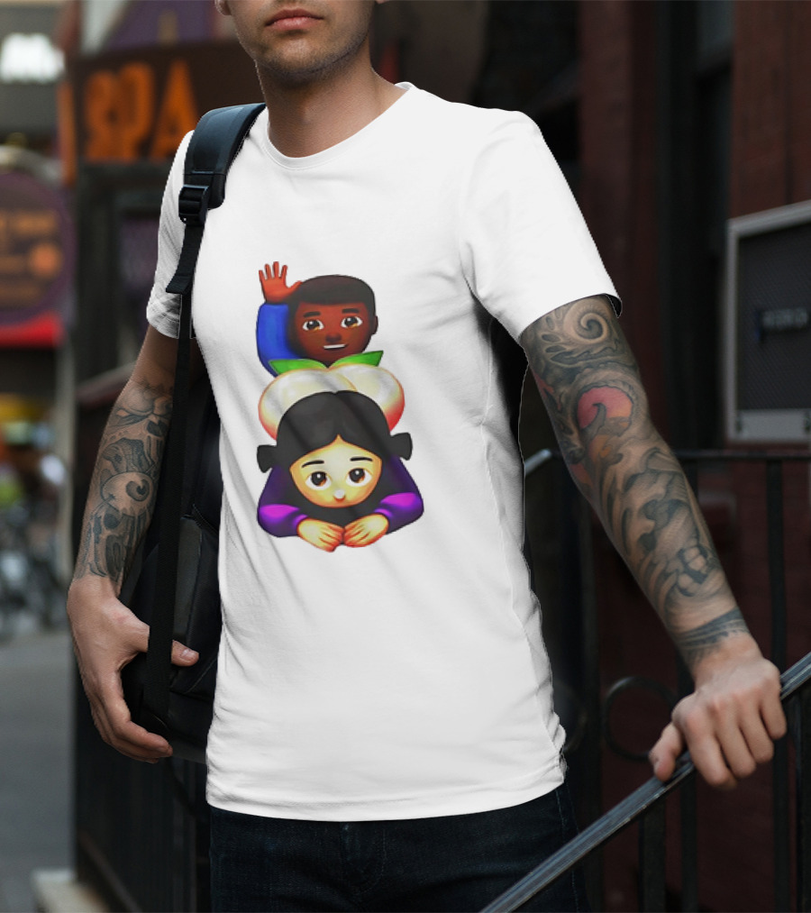 Doggystyle Emoji Meme Peach Behind Scene T-Shirt