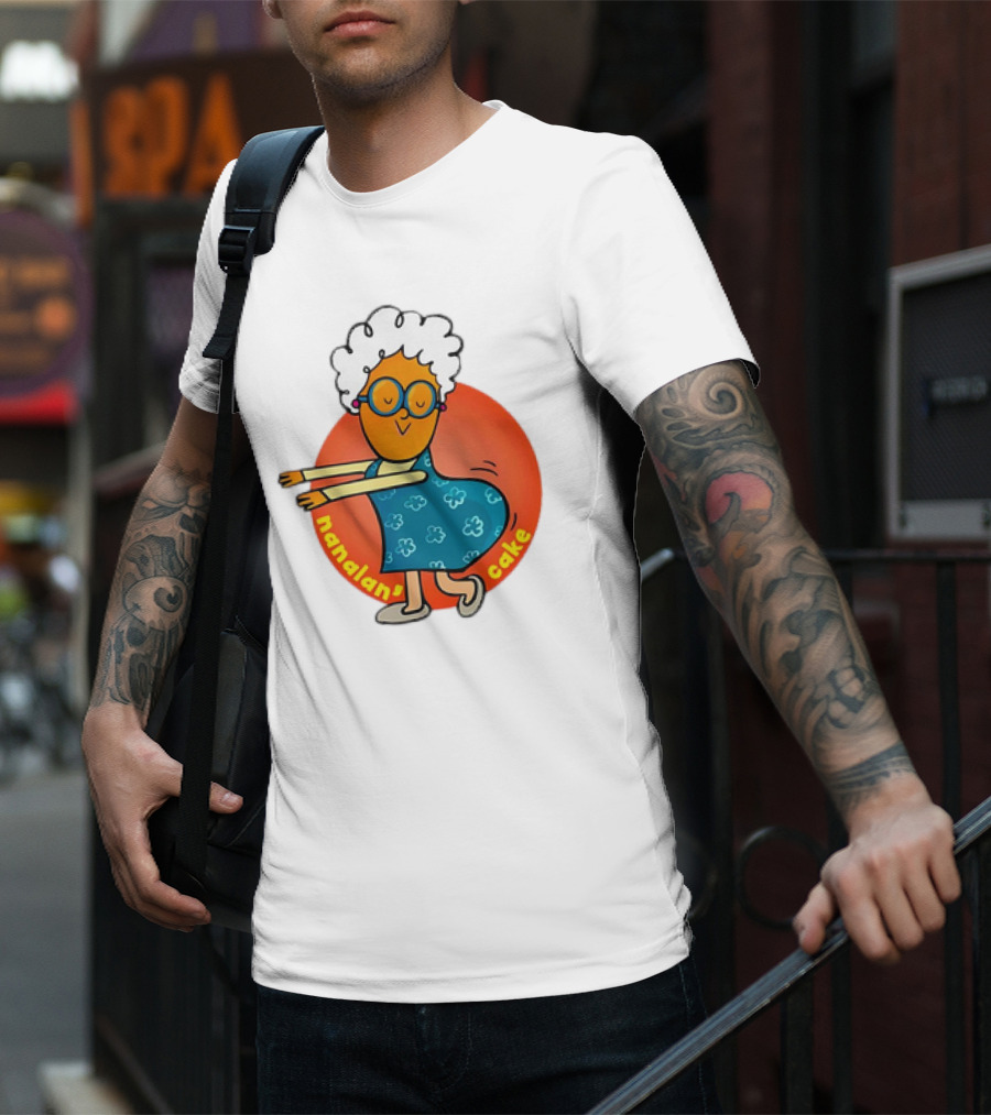 Nanalan Nana Cake Dancing Granny Character T-Shirt