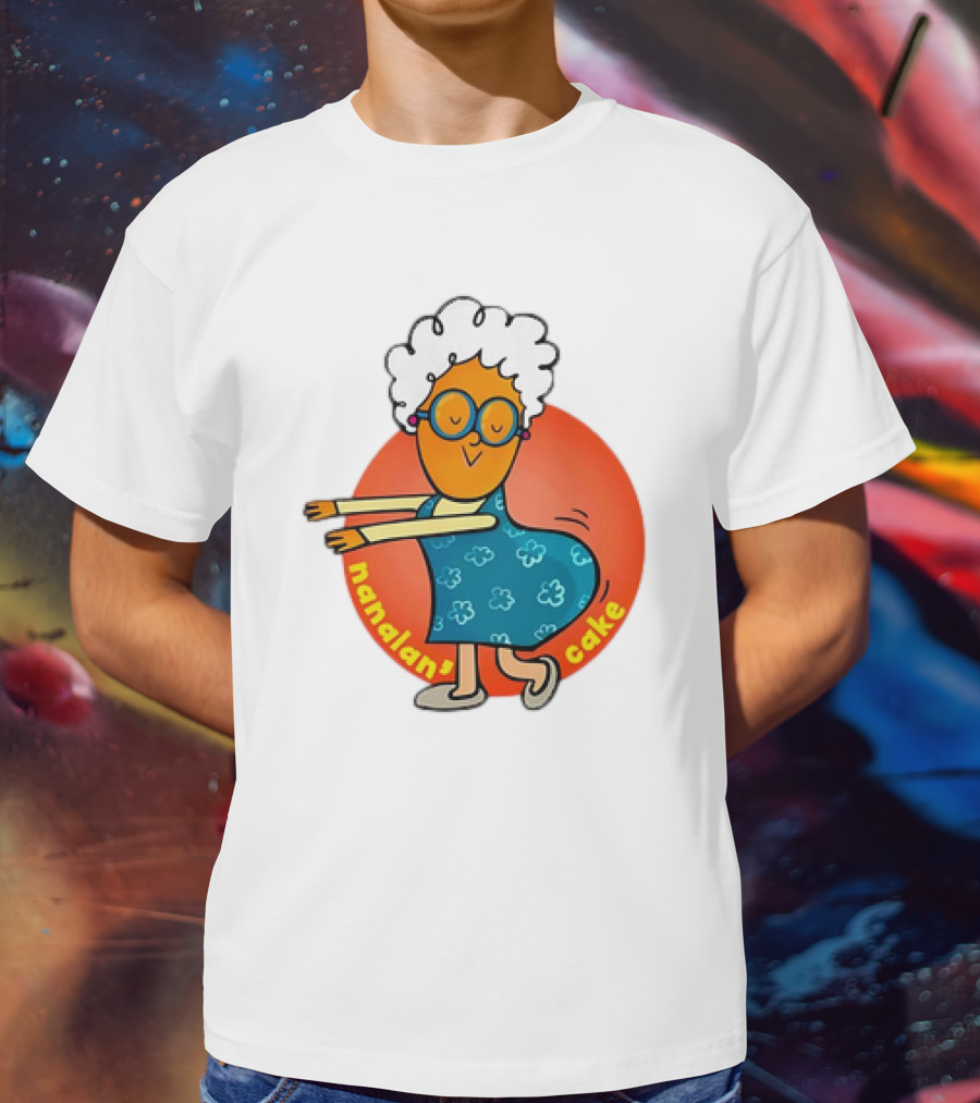 Nanalan Nana Cake Dancing Granny Character T-Shirt