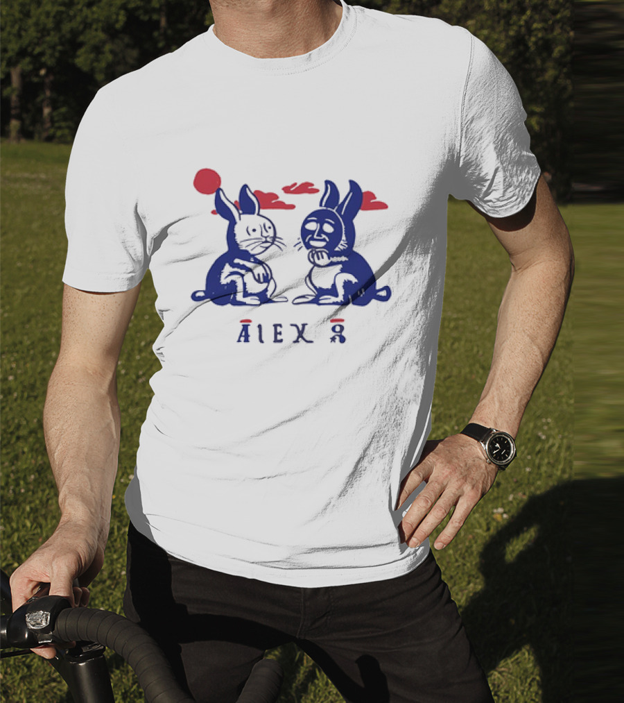 ALEX G Rabbit Duo With Red Clouds T-Shirt