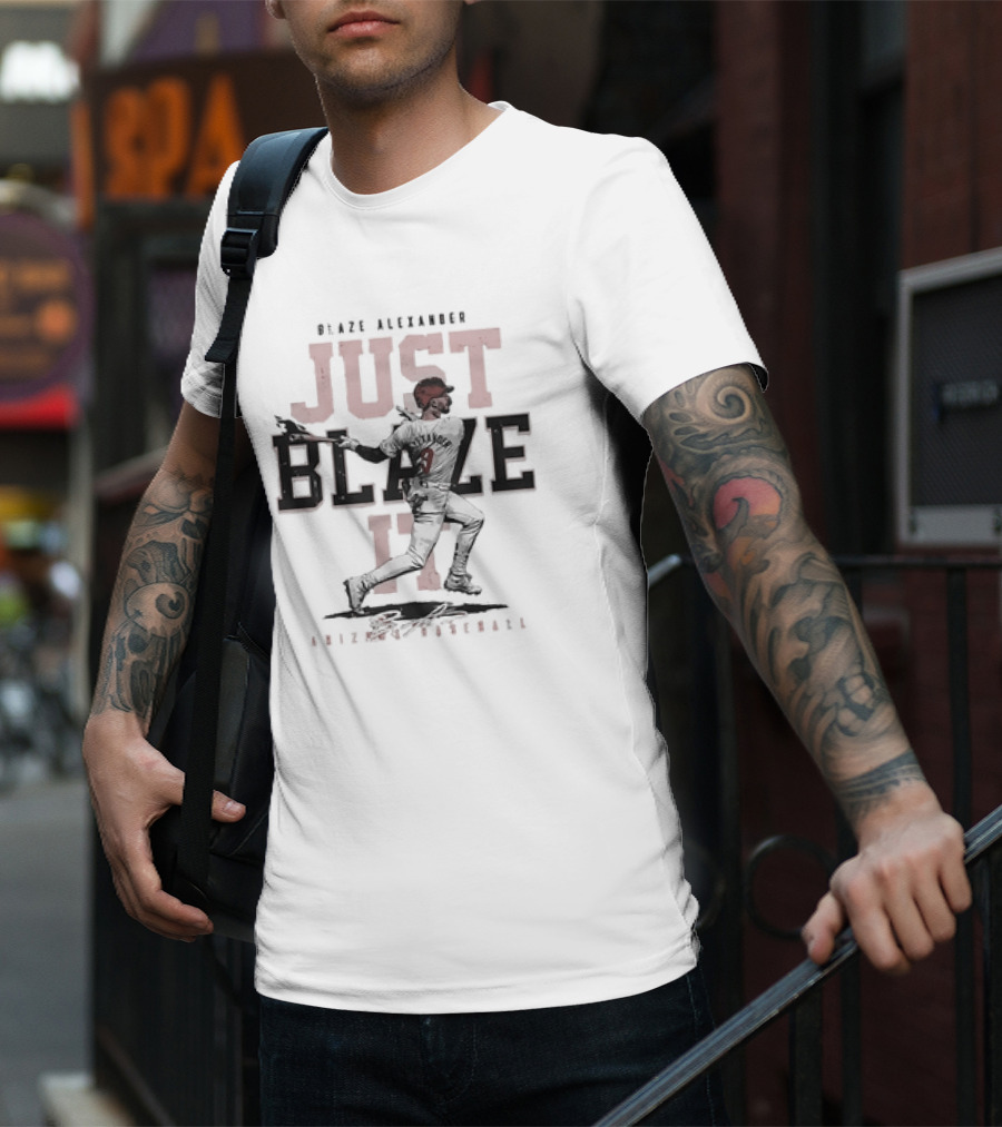 Blaze Alexander Arizona Baseball Just Blaze It T-Shirt