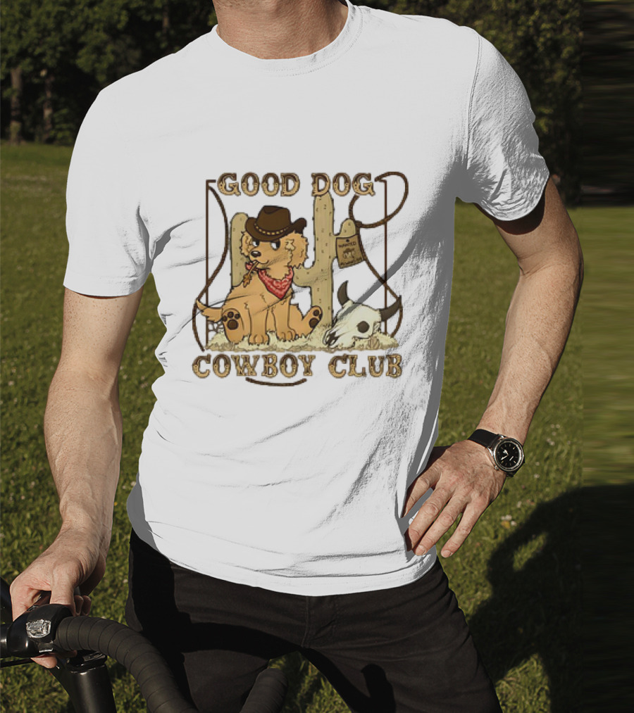 Good Dog Cowboy Club Cactus And Skull T-Shirt
