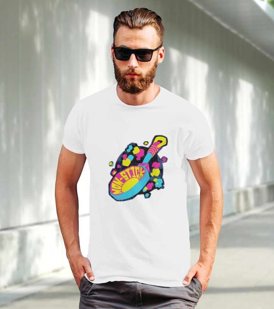 Non-Stick Colorful Pop Art Frying Pan T-Shirt