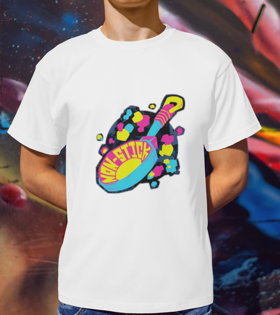 Non-Stick Colorful Pop Art Frying Pan T-Shirt