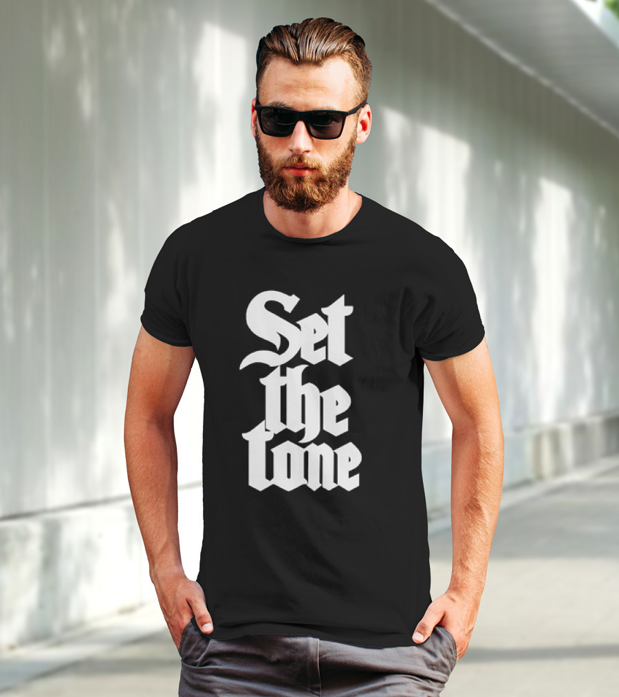 Set The Tone Gothic Font T-Shirt