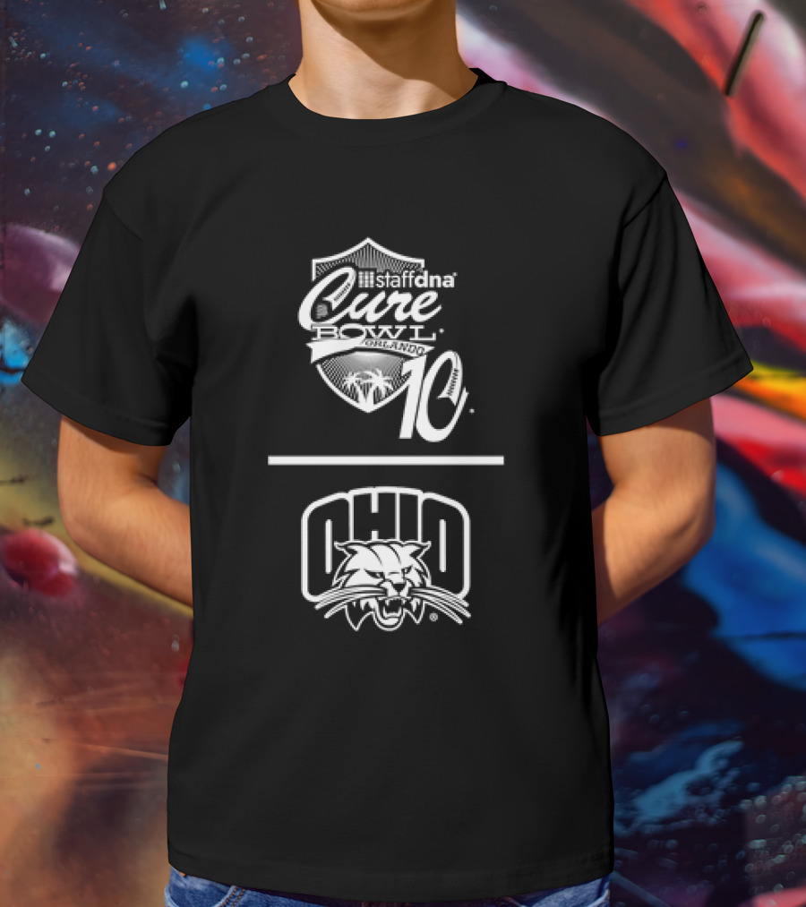 Staffdna Cure Bowl Orlando 10 Ohio Bobcats Football T-Shirt