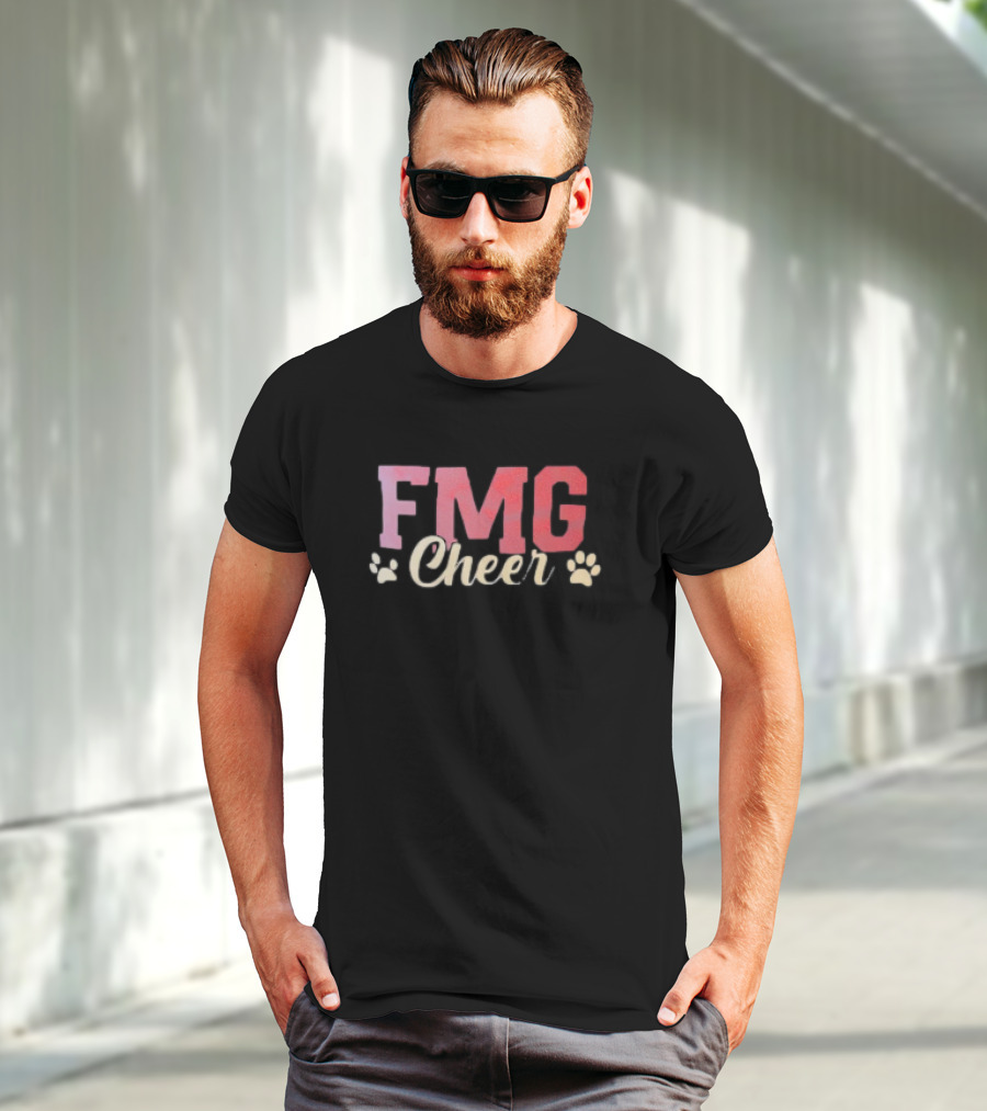 FMG Cheer With Paw Prints T-Shirt