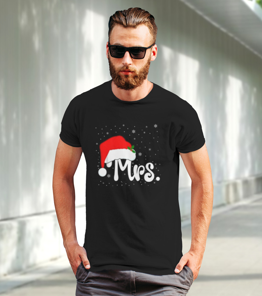 Mrs Santa Claus Christmas Matching Couples T-Shirt