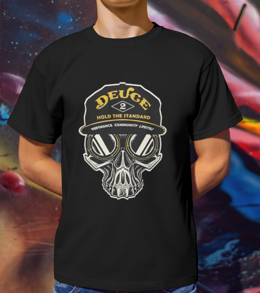 Deuce Hold The Standard Performance Community Lifestyle Skull T-Shirt